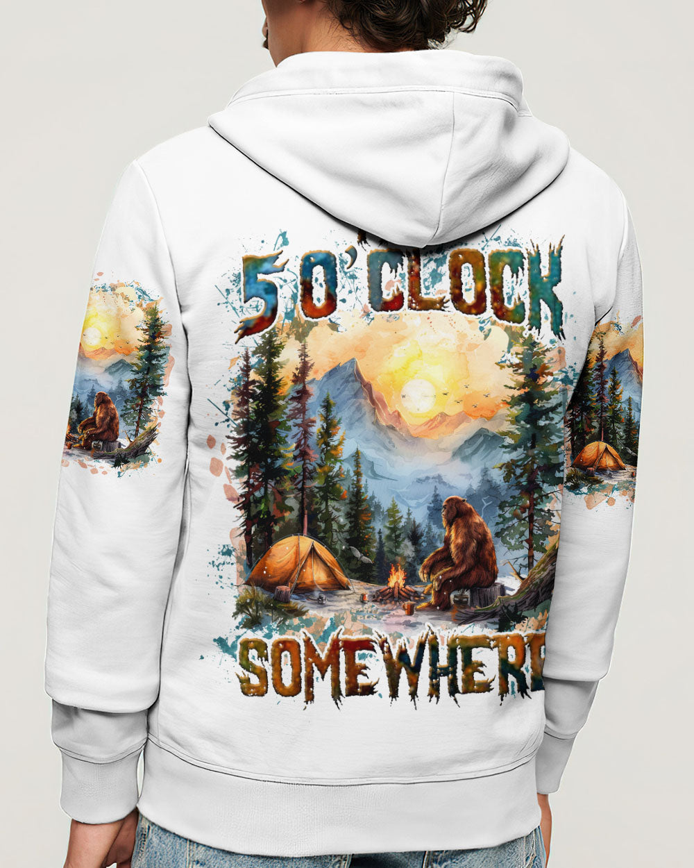 IT'S 5 O'CLOCK SOMEWHERE BIGFOOT ALL OVER PRINT - TLNZ3009241