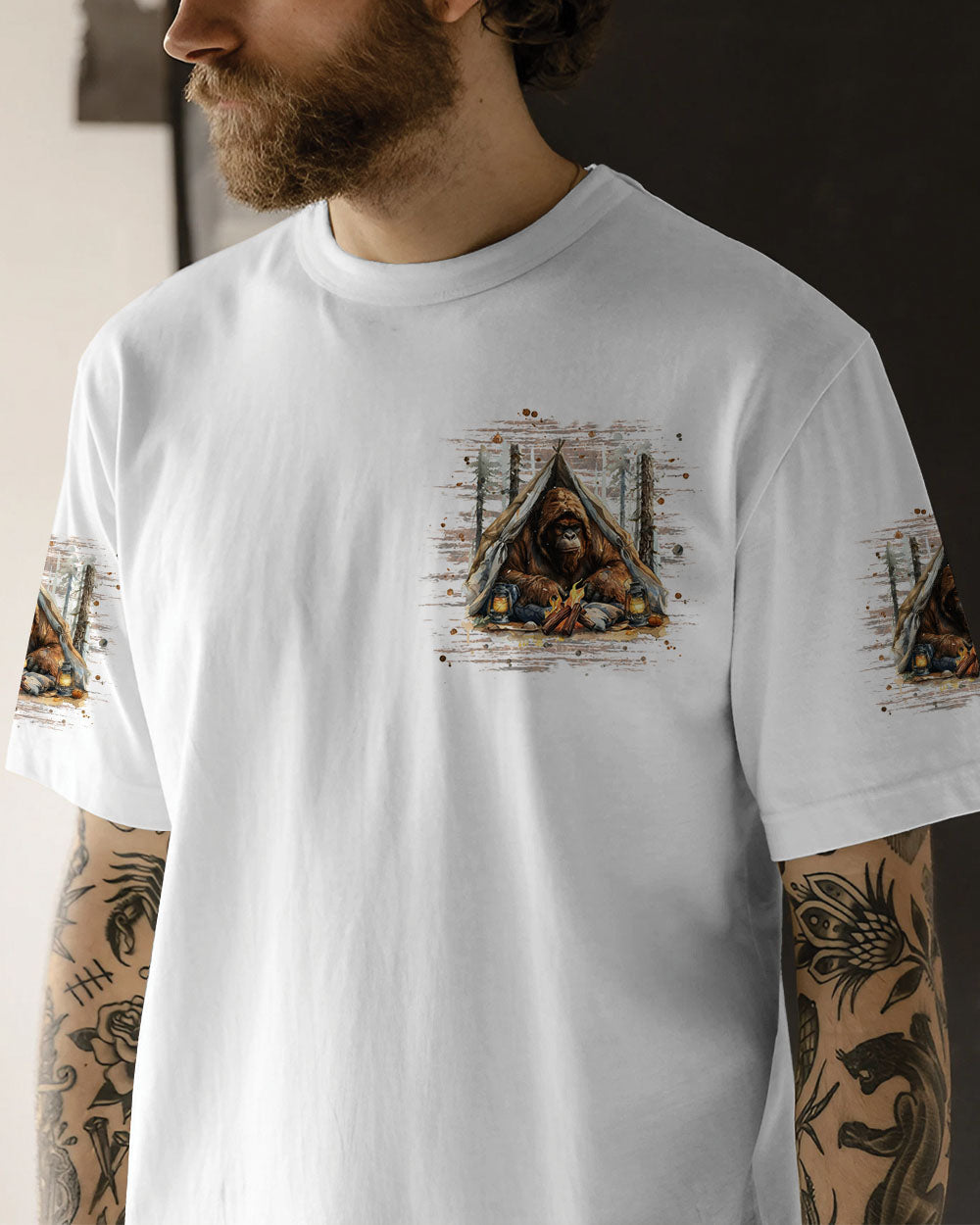 THE CLOSER I GET TO NATURE BIGFOOT ALL OVER PRINT - TLPQ0108241