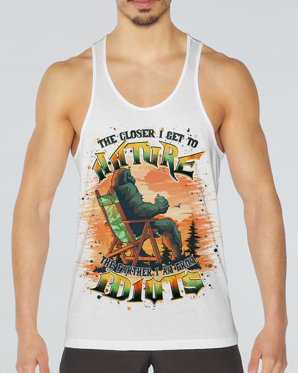 THE CLOSER I GET TO NATURE BIGFOOT ALL OVER PRINT - TLPQ0111241