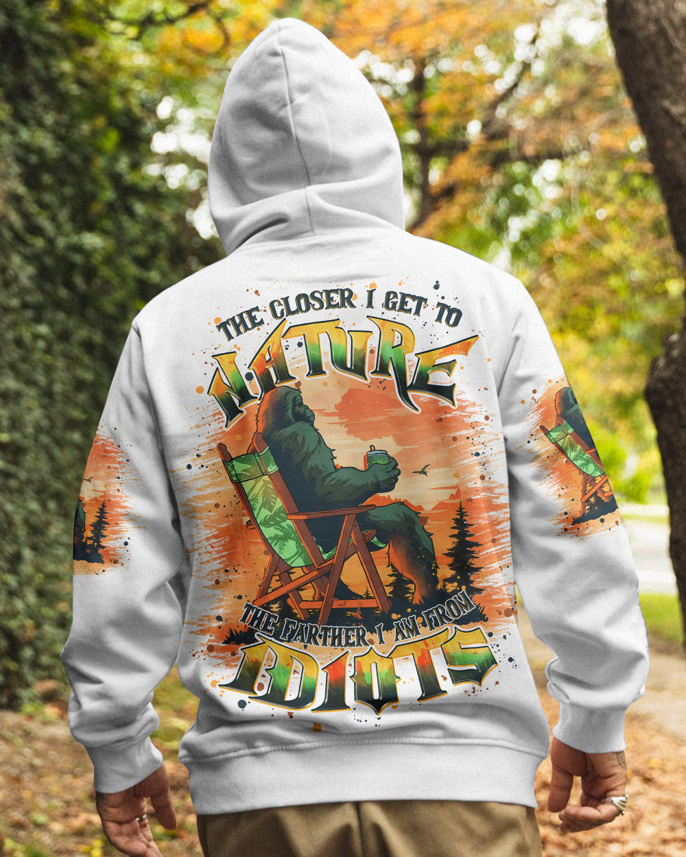 THE CLOSER I GET TO NATURE BIGFOOT ALL OVER PRINT - TLPQ0111241