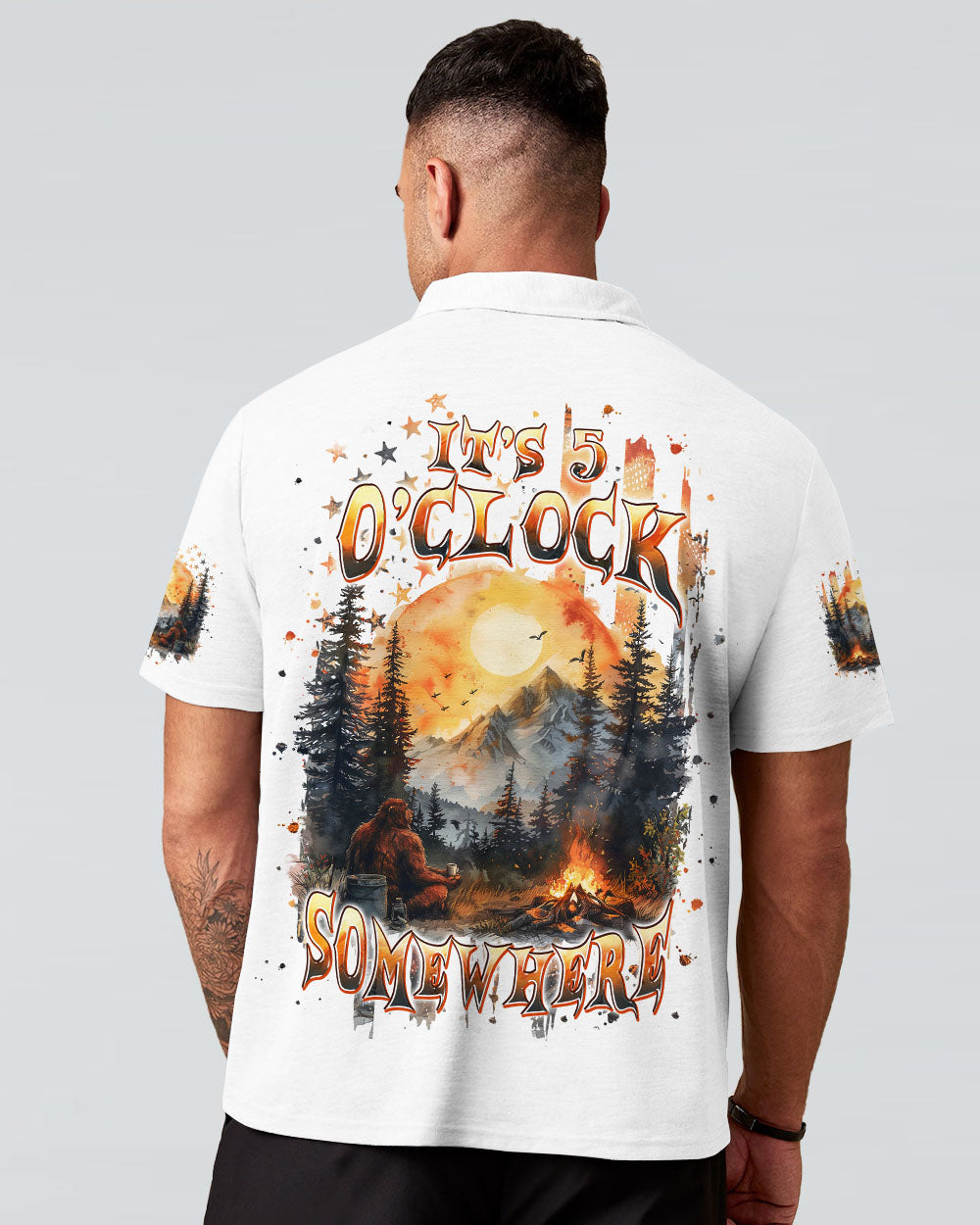 IT'S 5 O'CLOCK SOMEWHERE BIGFOOT ALL OVER PRINT - TLPQ0410241