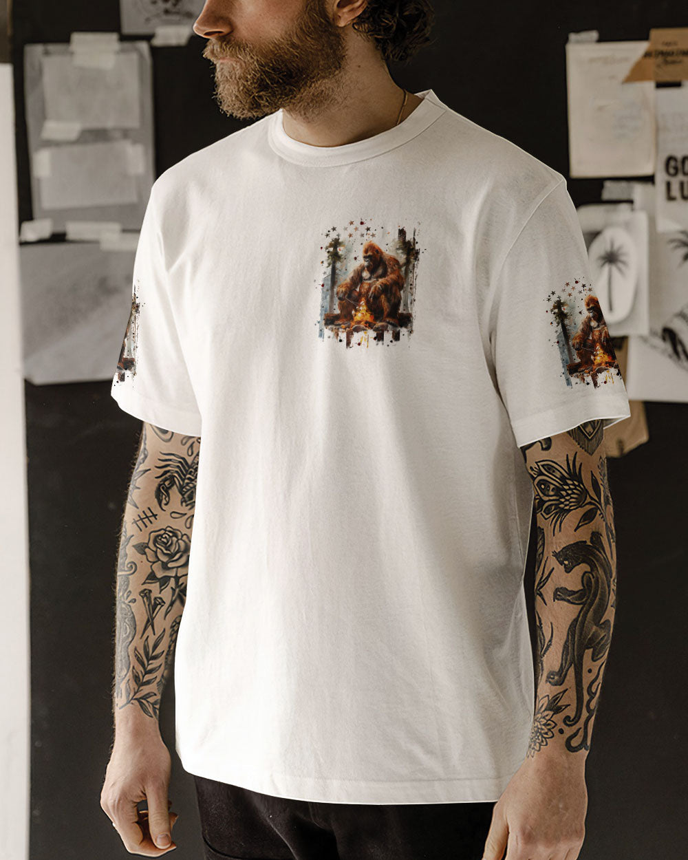 MAKING S'MORE MEMORIES BIGFOOT ALL OVER PRINT - TLPQ1209244