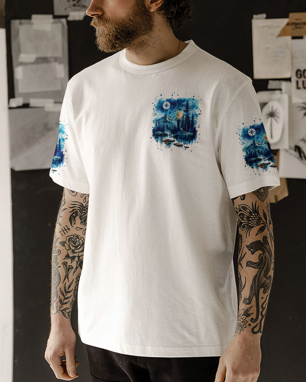 NOT ALL WHO WANDER ARE LOST COMPASS ALL OVER PRINT - TLPQ1410241