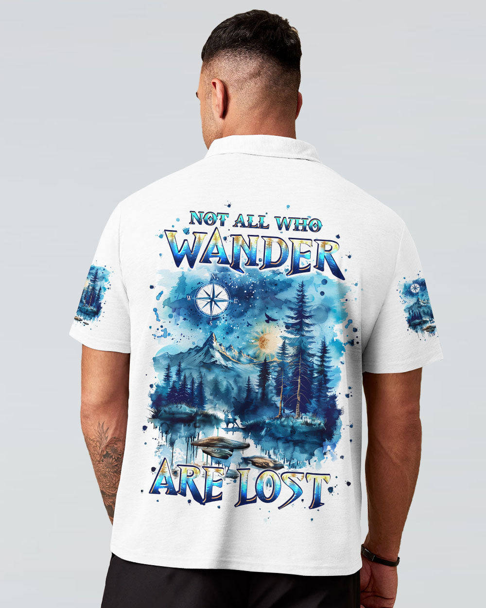 NOT ALL WHO WANDER ARE LOST COMPASS ALL OVER PRINT - TLPQ1410241