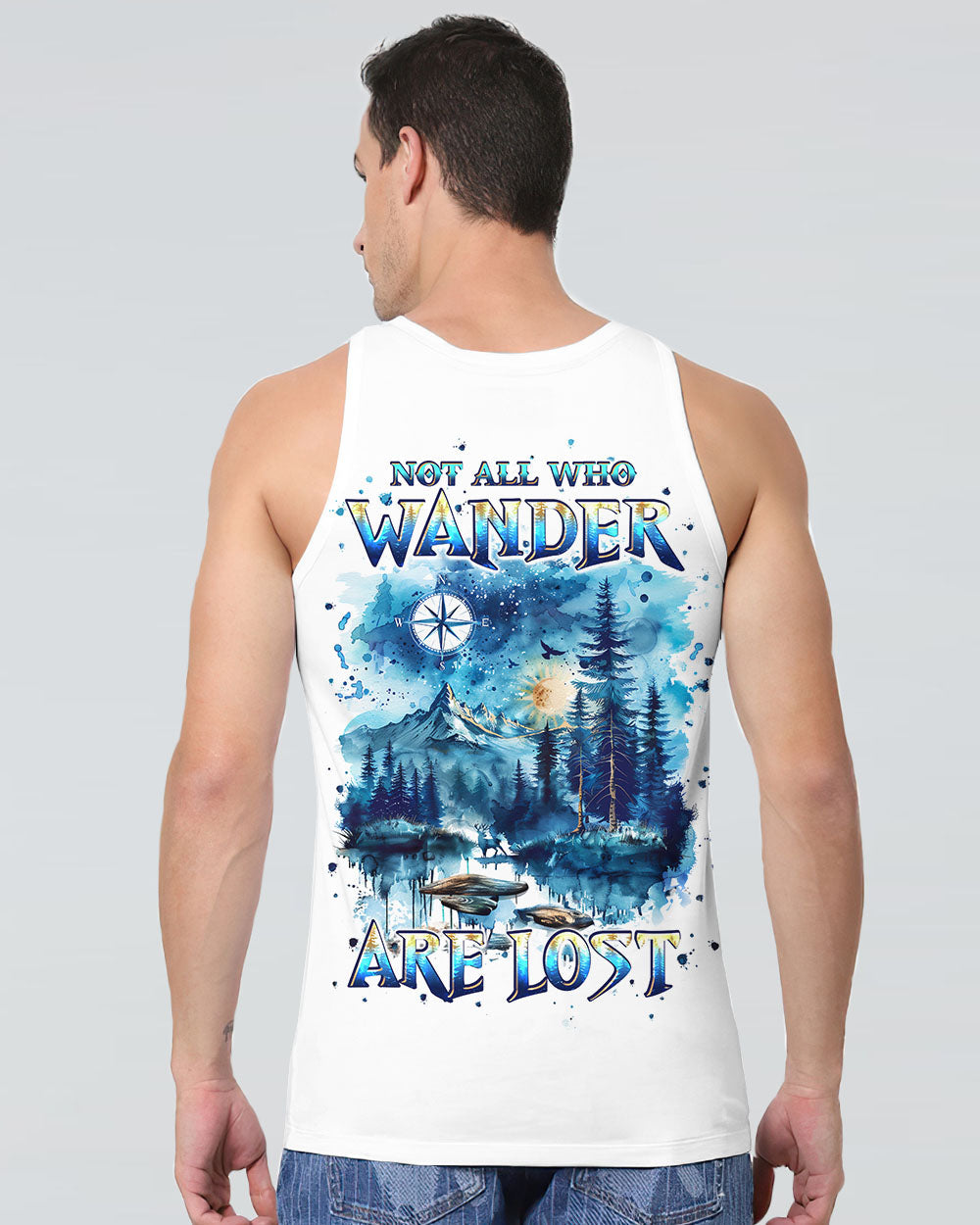 NOT ALL WHO WANDER ARE LOST COMPASS ALL OVER PRINT - TLPQ1410241