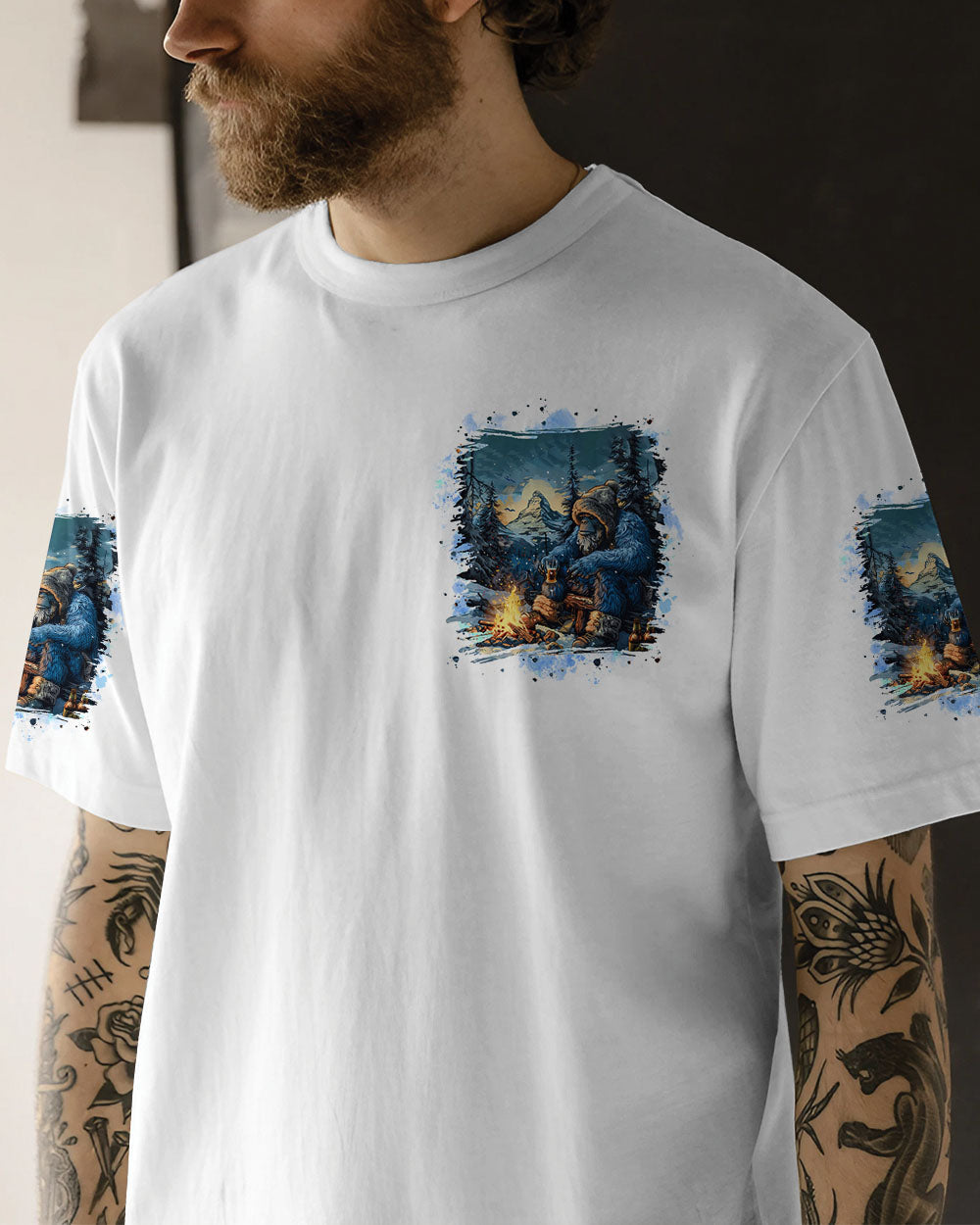 NOT ALL WHO WANDER ARE LOST BIGFOOT ALL OVER PRINT - TLPQ1710241