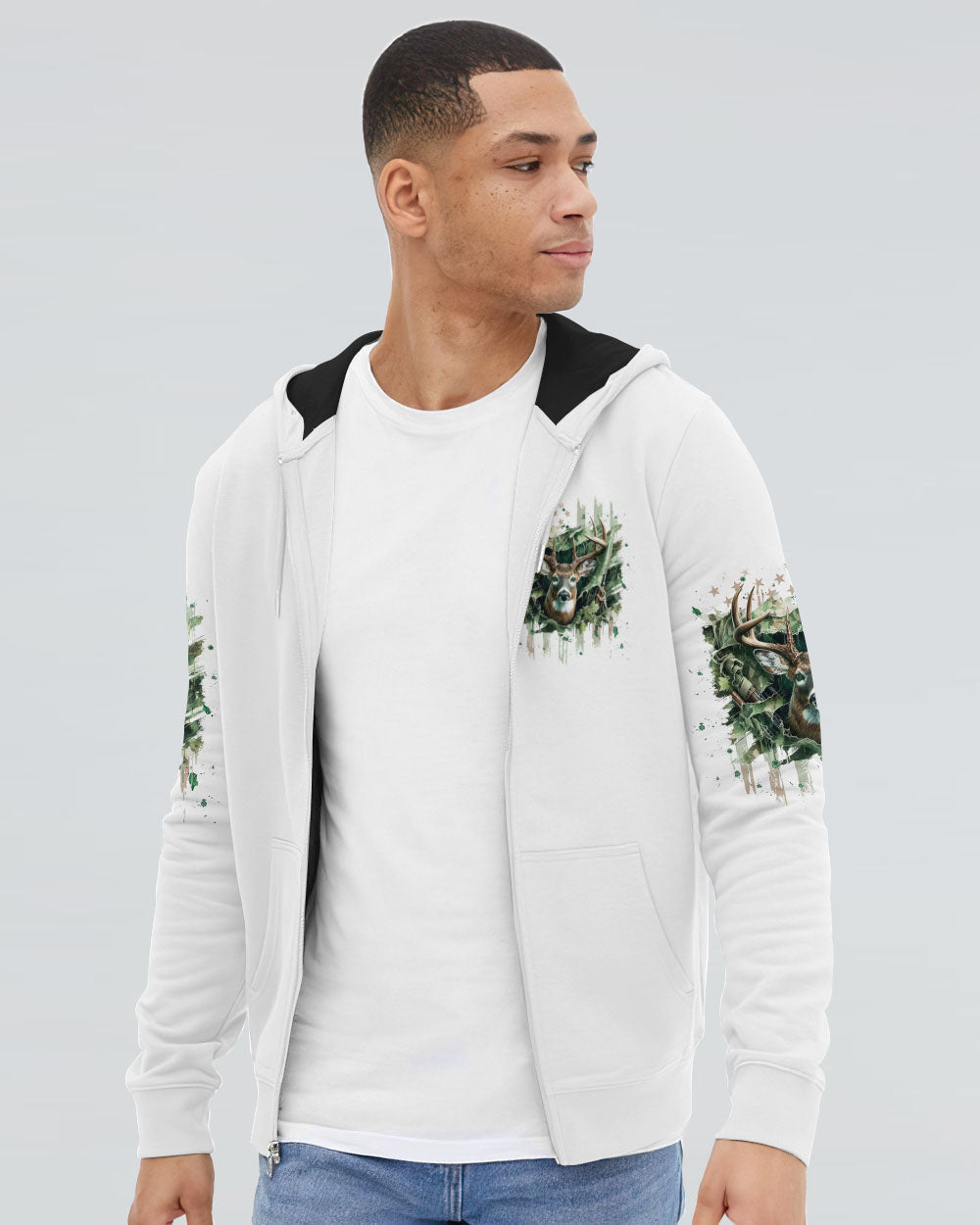 THE CLOSER I GET TO NATURE DEER HUNTING ALL OVER PRINT - TLPQ1807242