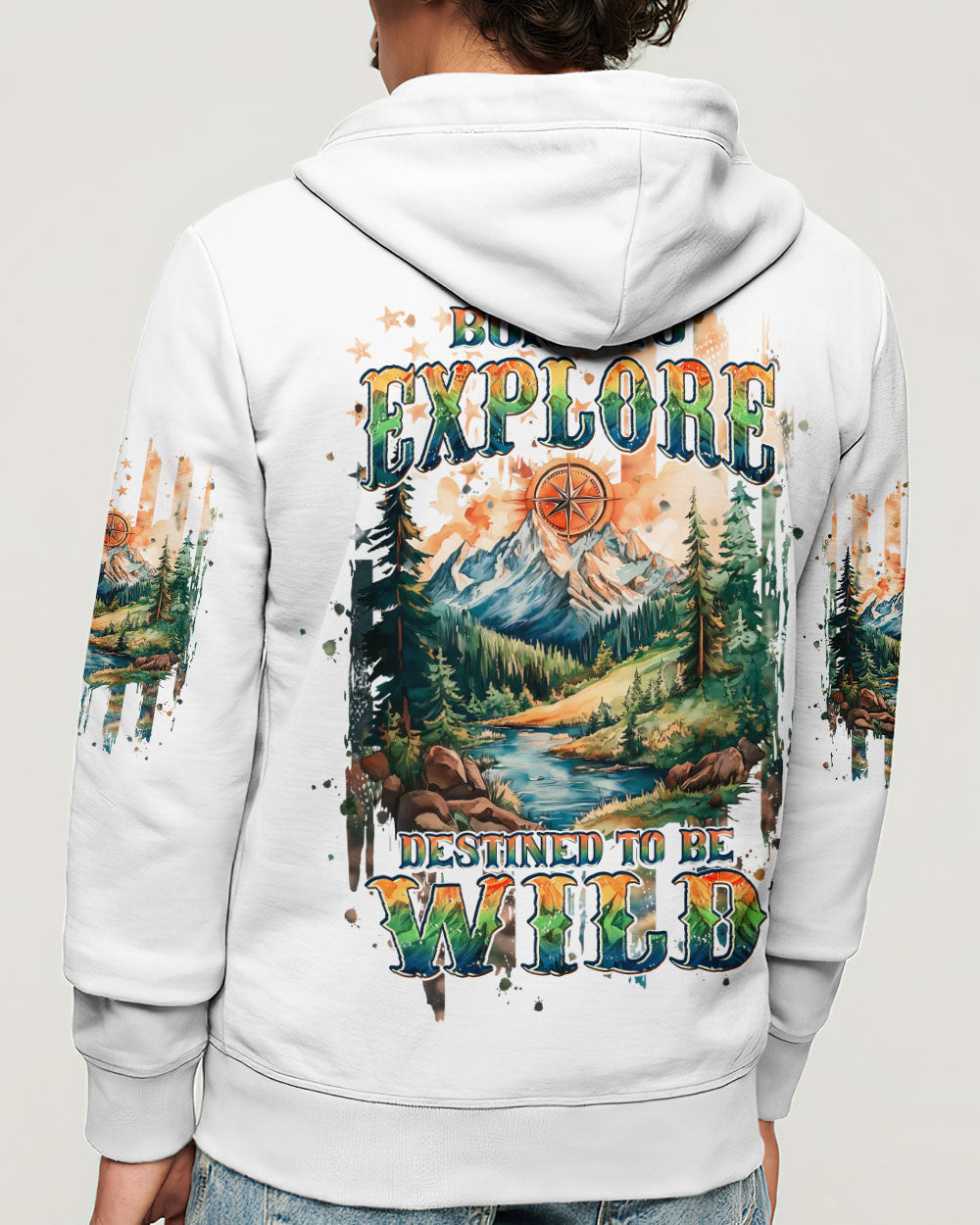 BORN TO EXPLORE DESTINED TO BE WILD ALL OVER PRINT - TLPQ2109242