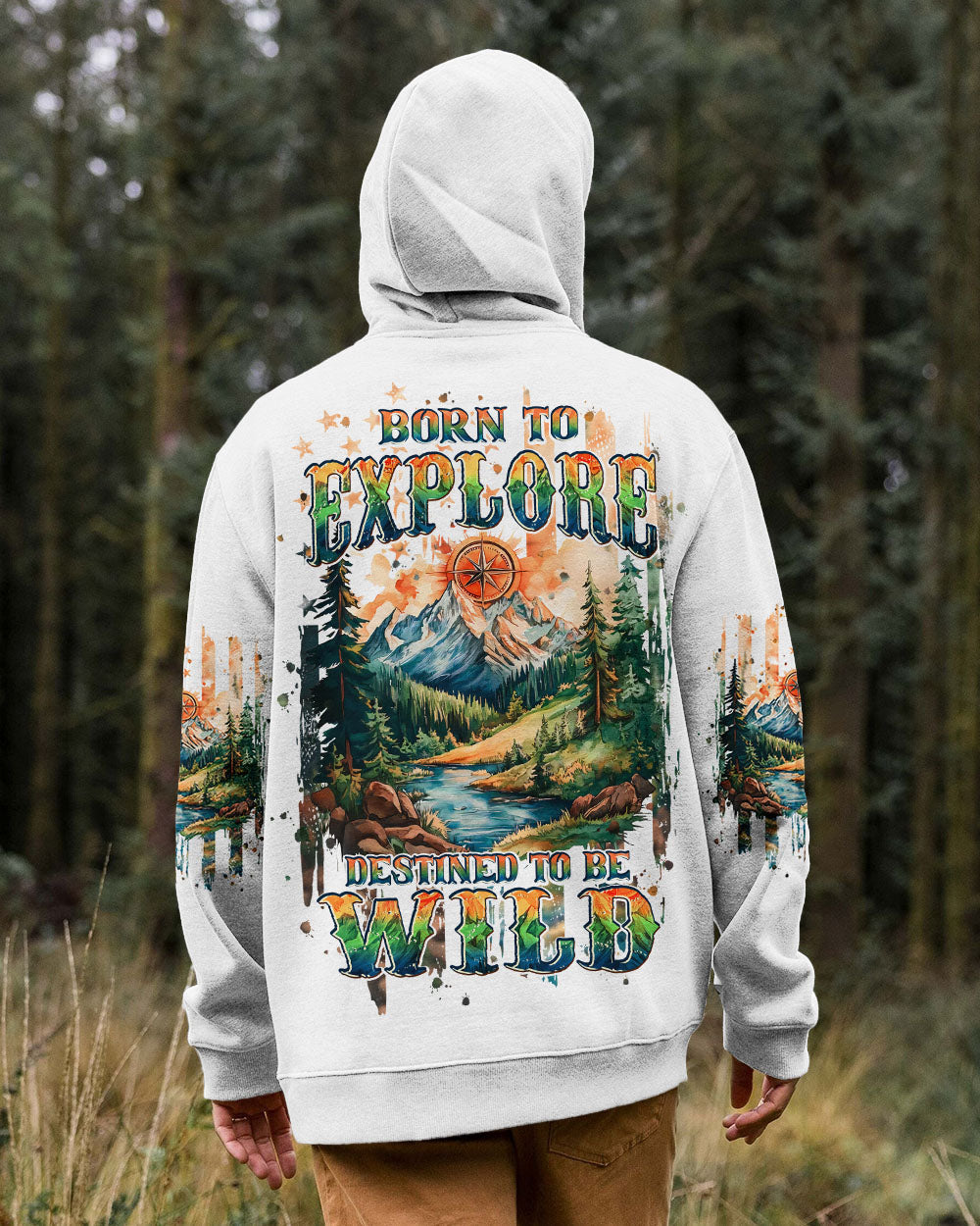 BORN TO EXPLORE DESTINED TO BE WILD ALL OVER PRINT - TLPQ2109242
