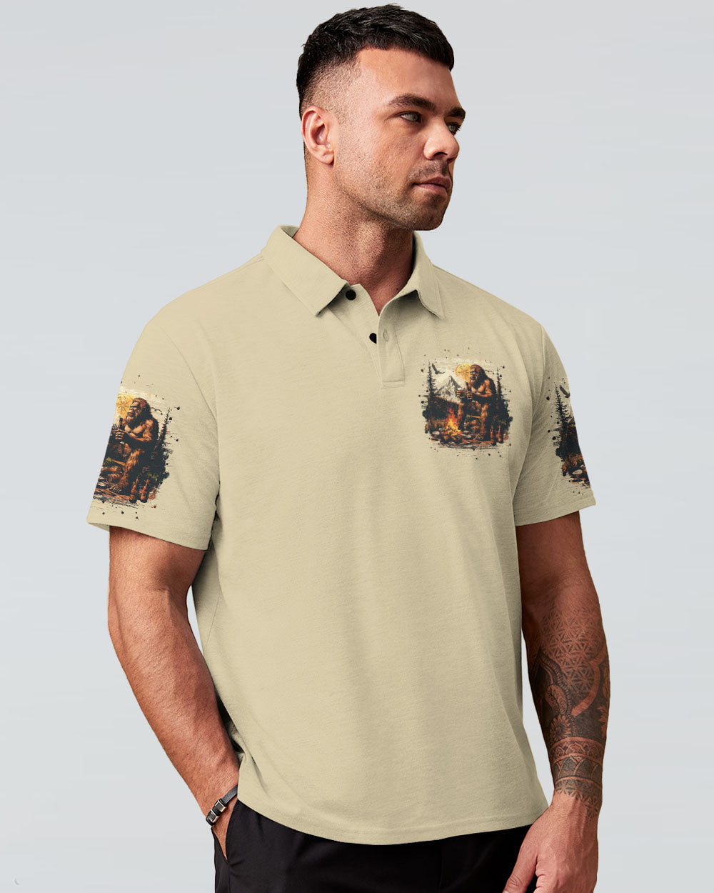 THE CLOSER I GET TO NATURE BIGFOOT ALL OVER PRINT - TLPQ2410241