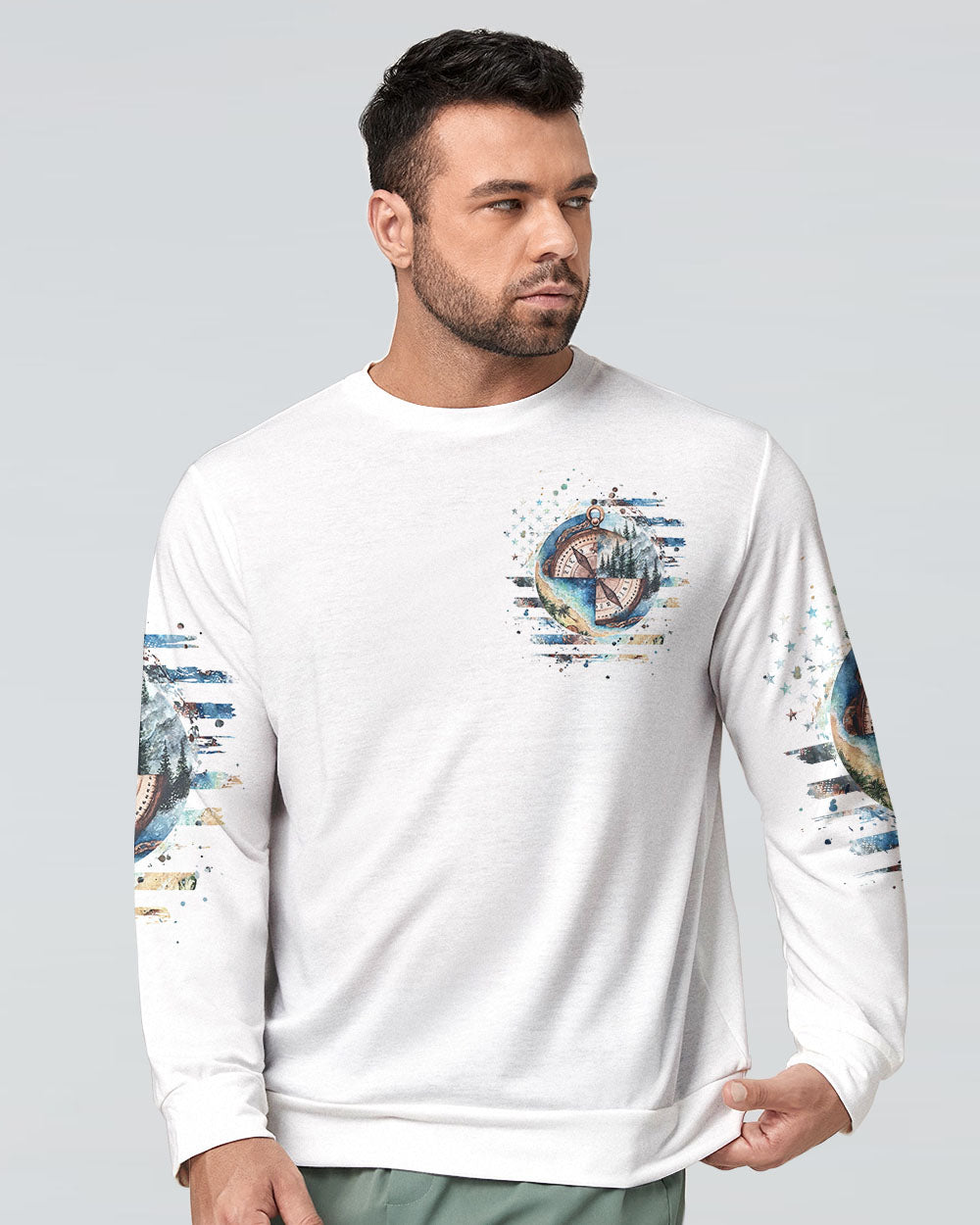 ALWAYS TAKE THE SCENIC ROUTE COMPASS ALL OVER PRINT - TLPQ2706245