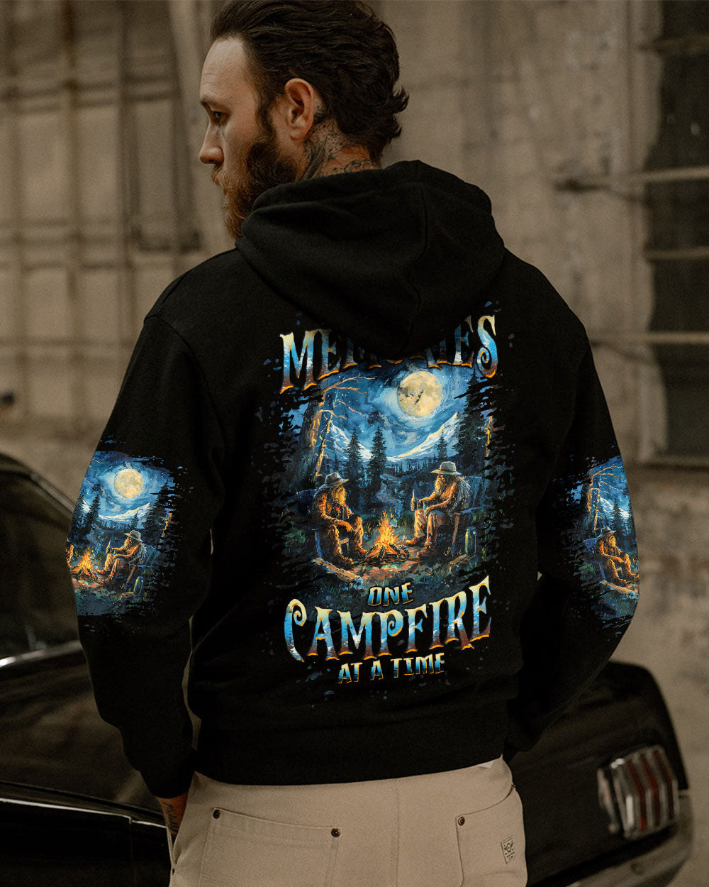 MAKING MEMORIES ONE CAMPFIRE AT A TIME BIGFOOT ALL OVER PRINT - TLPQ3009241
