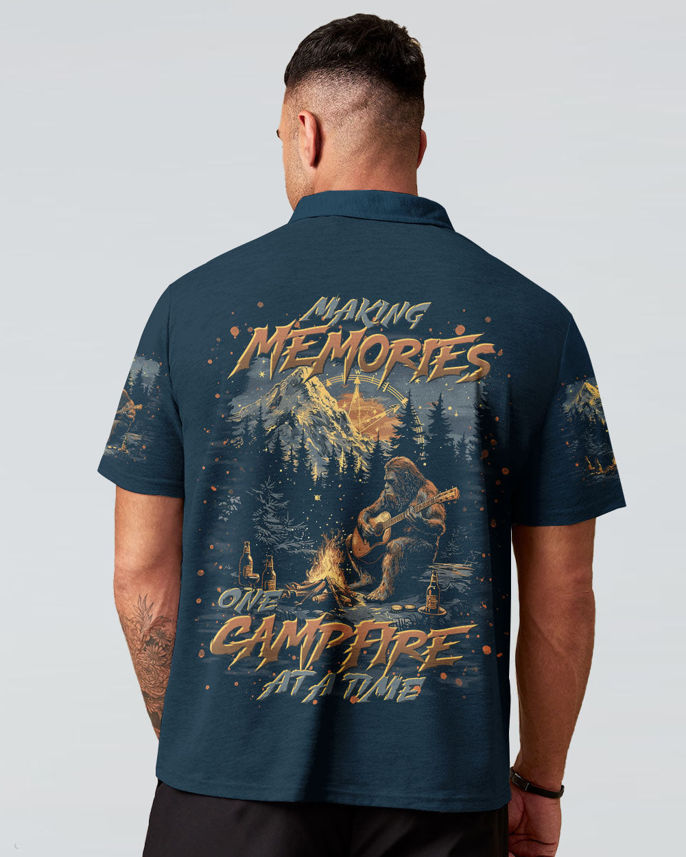 MAKING MEMORIES ONE CAMPFIRE AT A TIME BIGFOOT ALL OVER PRINT - TLTR0312243