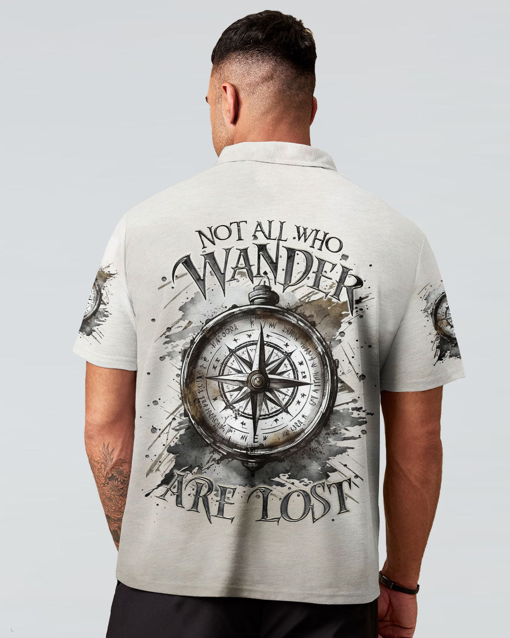 NOT ALL WHO WANDER ARE LOST COMPASS ALL OVER PRINT - TLTR0503253