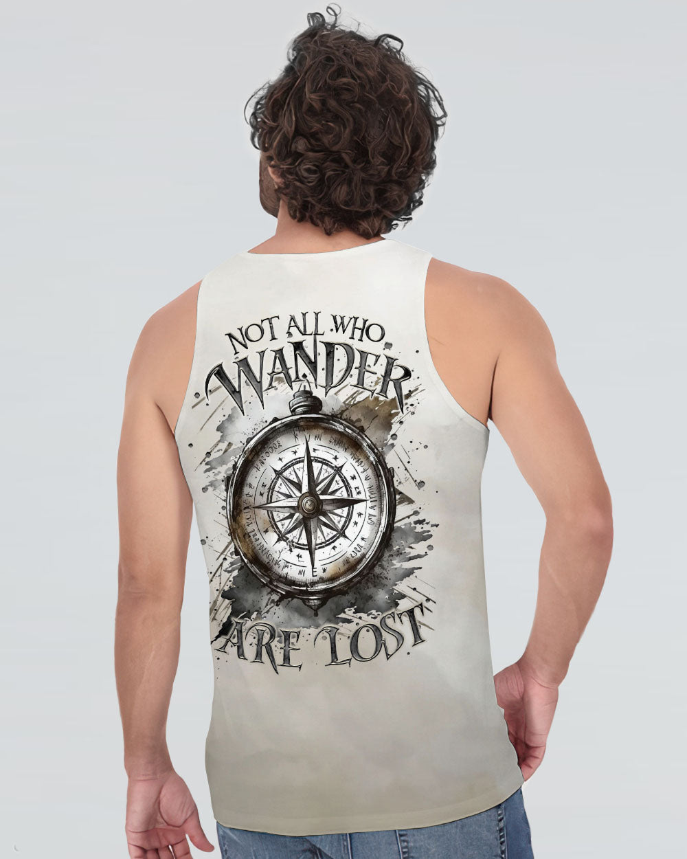 NOT ALL WHO WANDER ARE LOST COMPASS ALL OVER PRINT - TLTR0503253