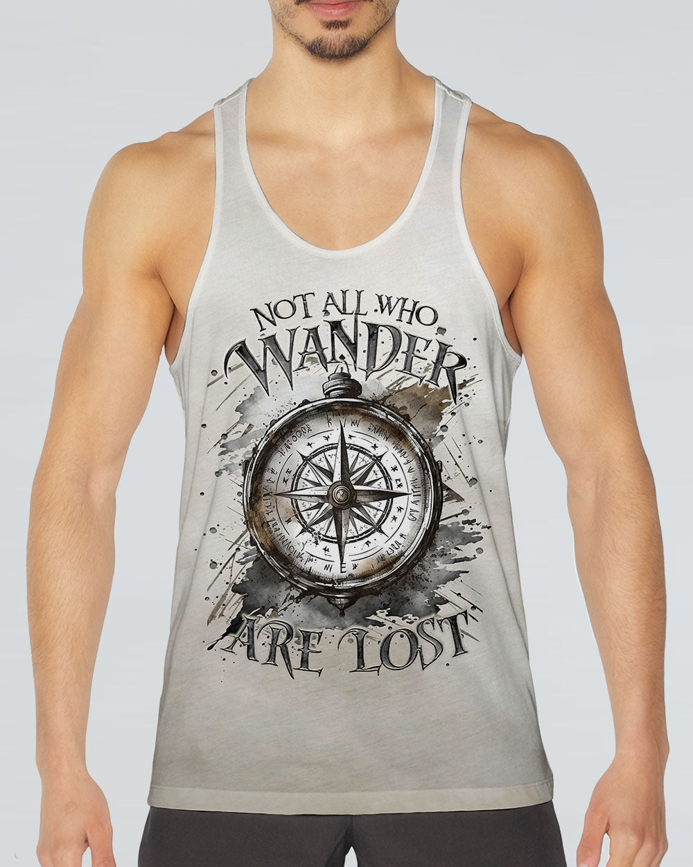 NOT ALL WHO WANDER ARE LOST COMPASS ALL OVER PRINT - TLTR0503253