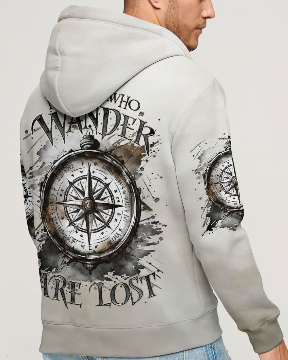 NOT ALL WHO WANDER ARE LOST COMPASS ALL OVER PRINT - TLTR0503253