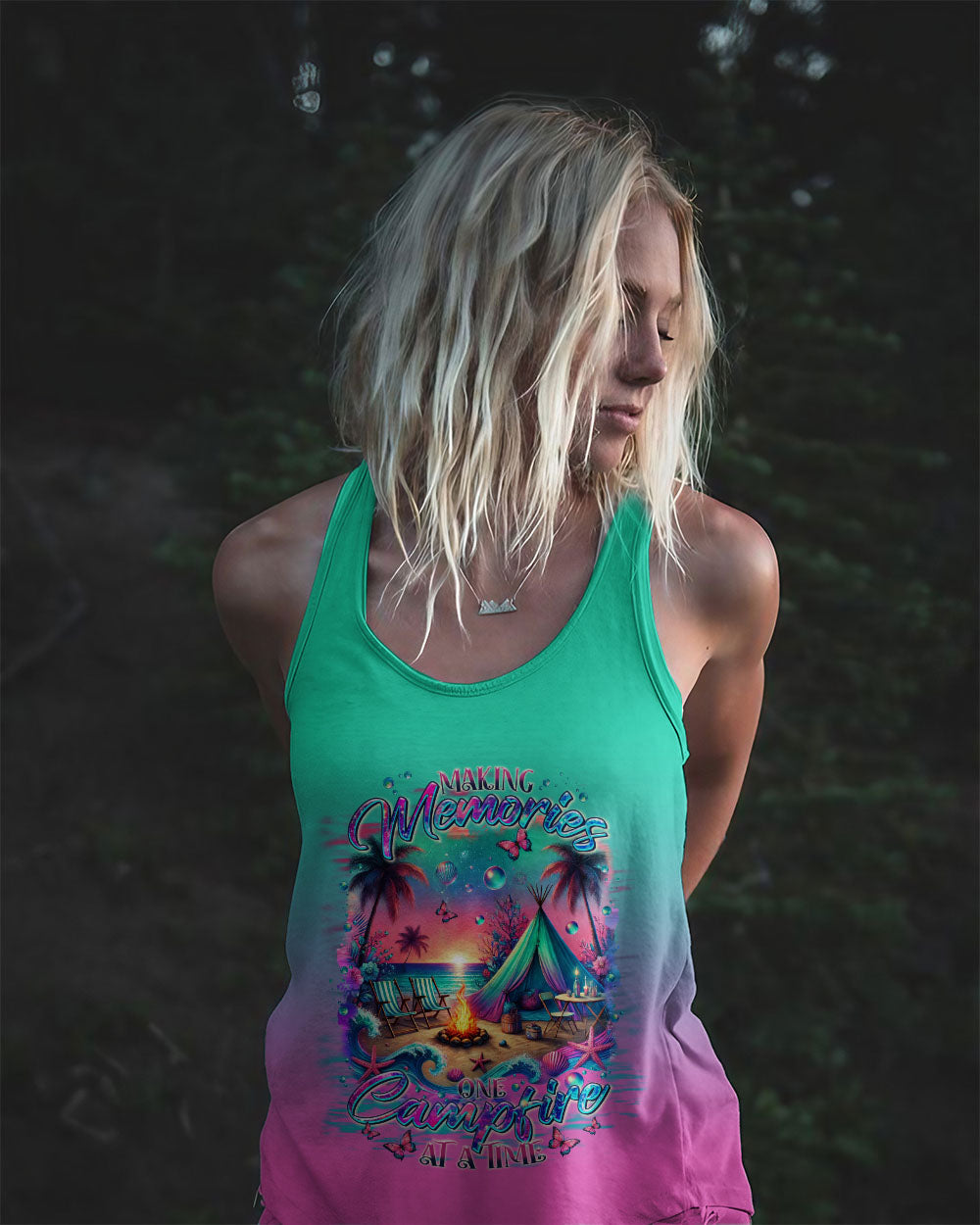 MAKING MEMORIES ONE CAMPFIRE AT A TIME BEACH ALL OVER PRINT - TLTR0507242