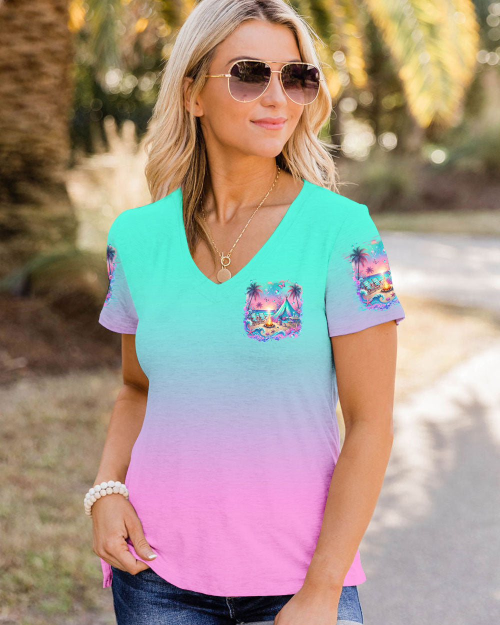 MAKING MEMORIES ONE CAMPFIRE AT A TIME BEACH ALL OVER PRINT - TLTR0507242