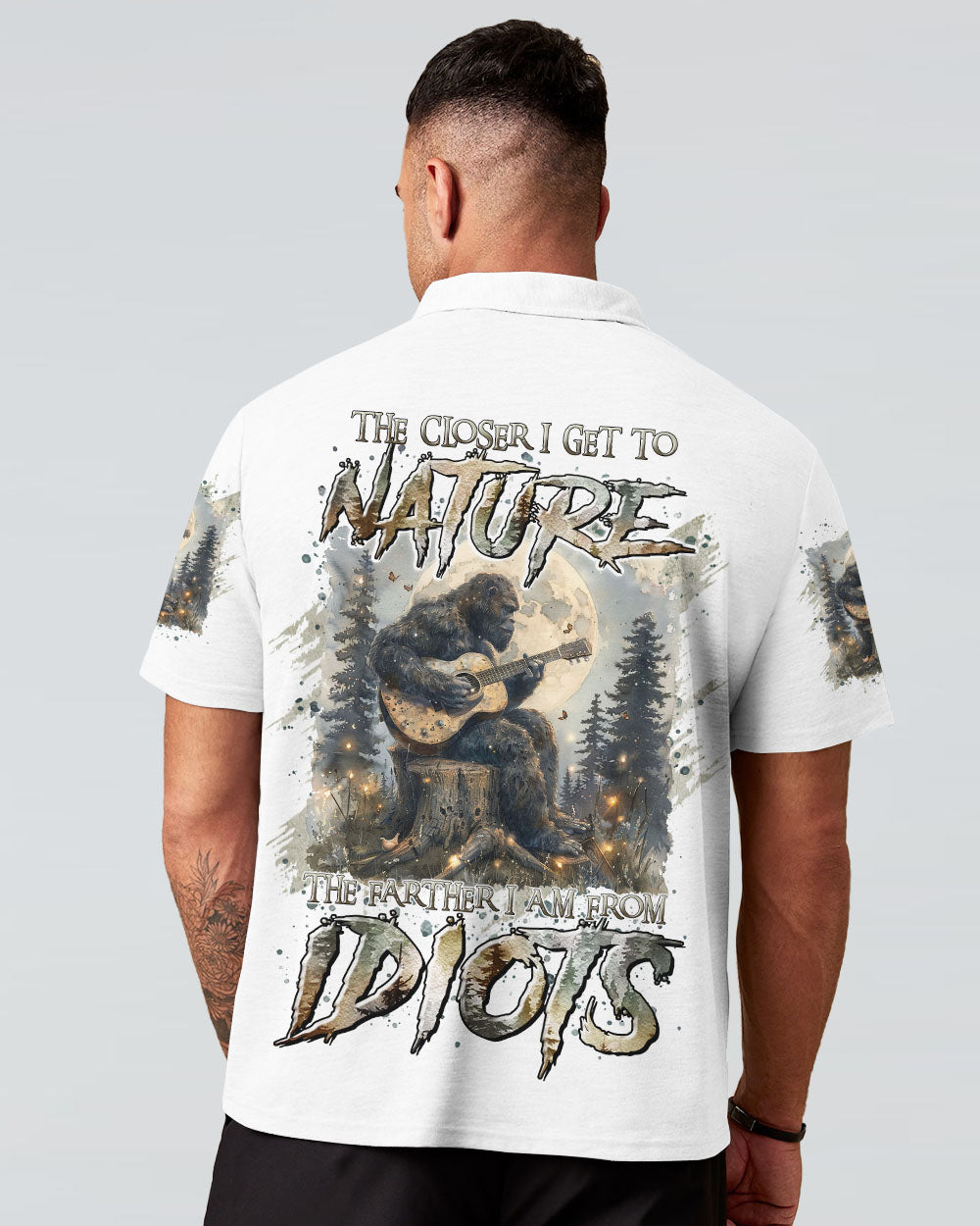 THE CLOSER I GET TO NATURE BIGFOOT GUITAR ALL OVER PRINT - TLTR0508244