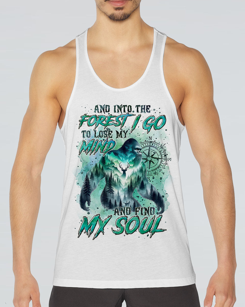 AND INTO THE FOREST I GO BIGFOOT ALL OVER PRINT - TLTR0511242