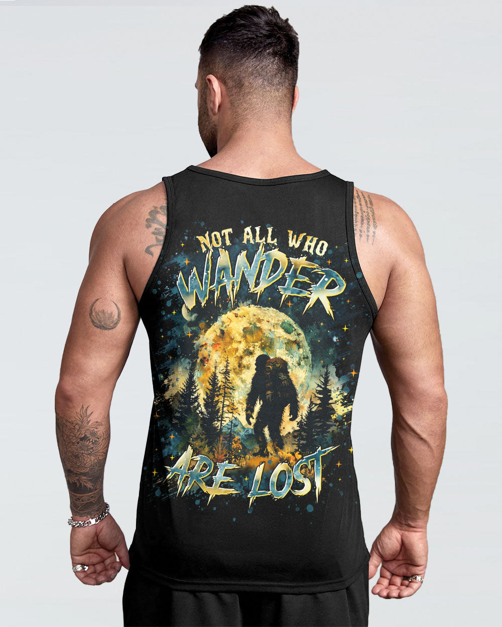 NOT ALL WHO WANDER ARE LOST BIGFOOT ALL OVER PRINT - TLTR0601252