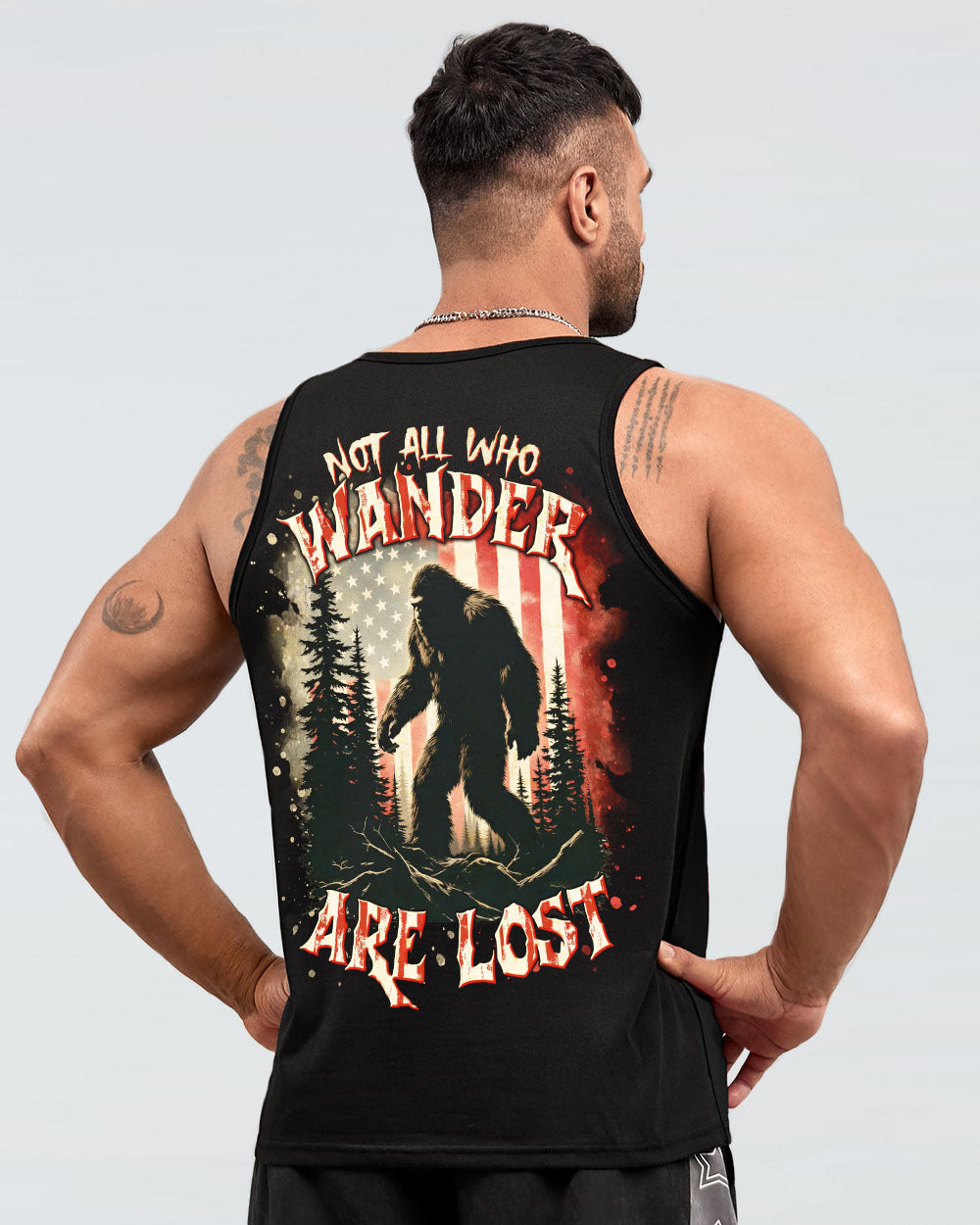 NOT ALL WHO WANDER ARE LOST BIGFOOT ALL OVER PRINT - TLTR0905253