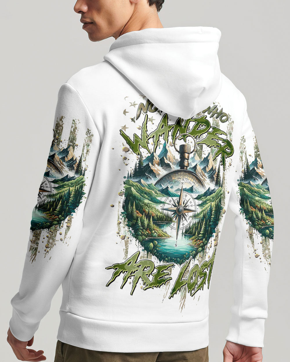 NOT ALL WHO WANDER ARE LOST COMPASS ALL OVER PRINT - TLTR0908244