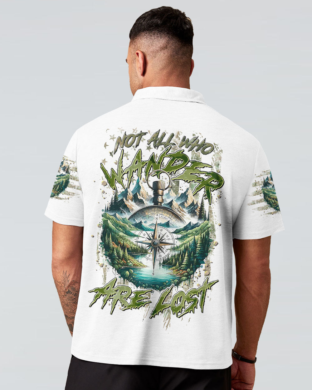 NOT ALL WHO WANDER ARE LOST COMPASS ALL OVER PRINT - TLTR0908244