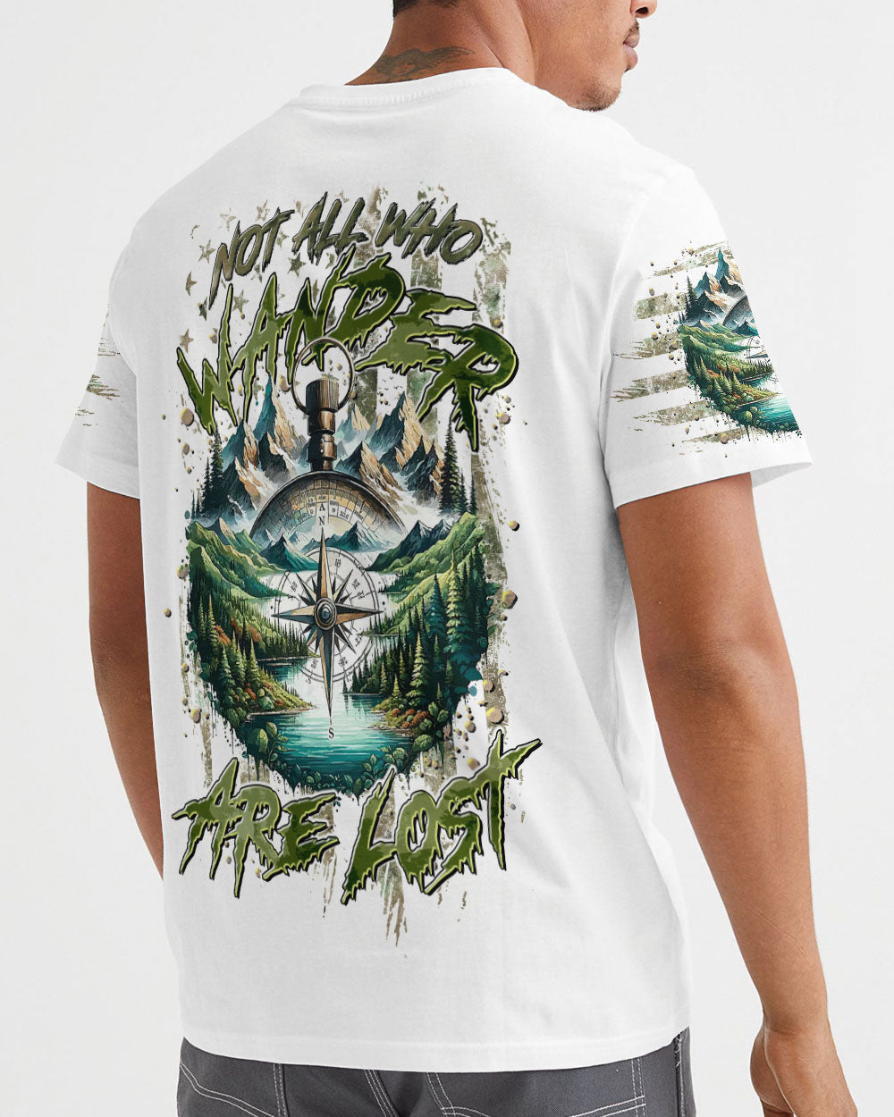 NOT ALL WHO WANDER ARE LOST COMPASS ALL OVER PRINT - TLTR0908244