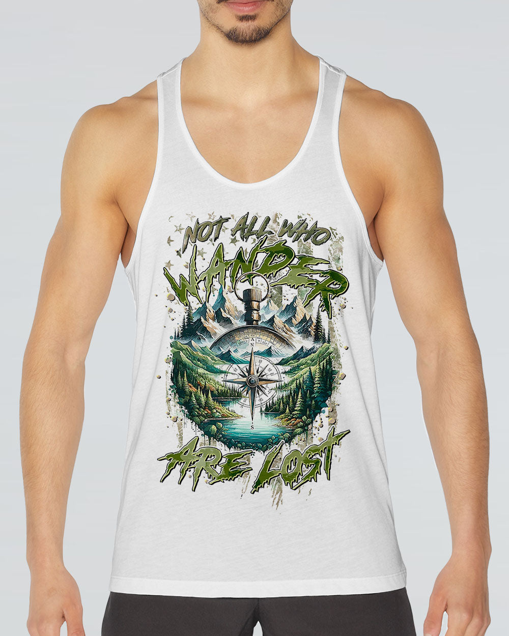 NOT ALL WHO WANDER ARE LOST COMPASS ALL OVER PRINT - TLTR0908244