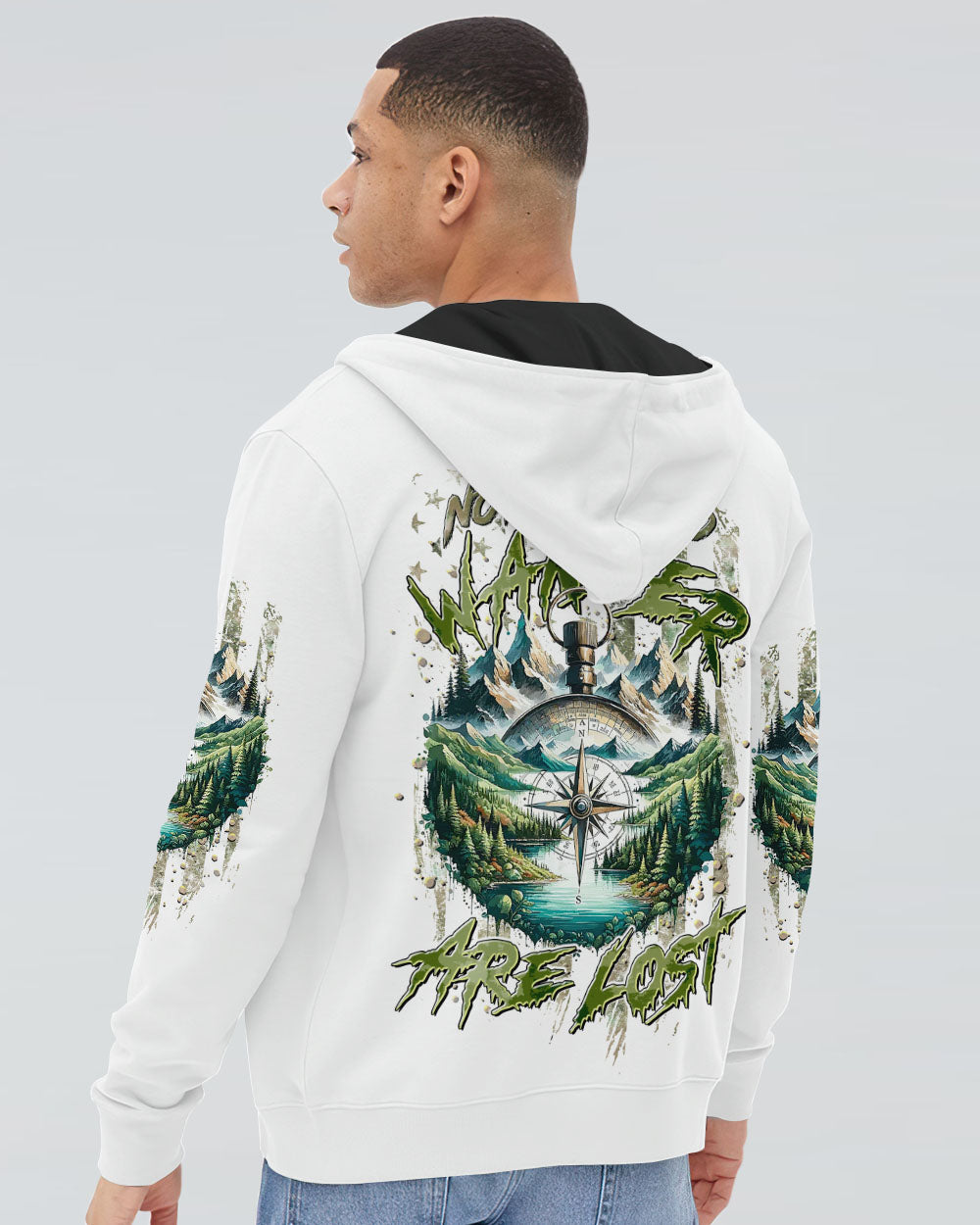 NOT ALL WHO WANDER ARE LOST COMPASS ALL OVER PRINT - TLTR0908244