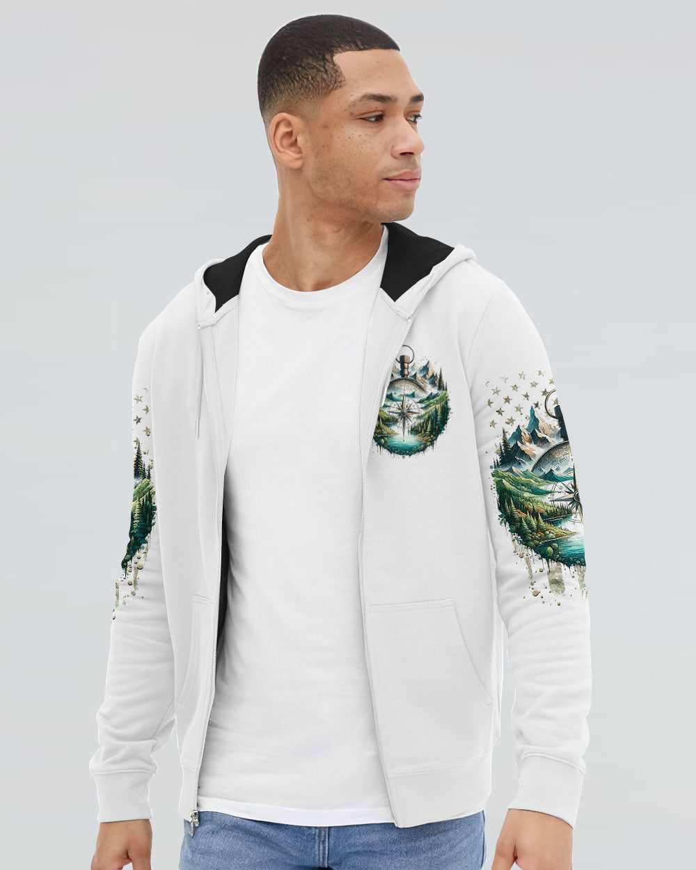 NOT ALL WHO WANDER ARE LOST COMPASS ALL OVER PRINT - TLTR0908244