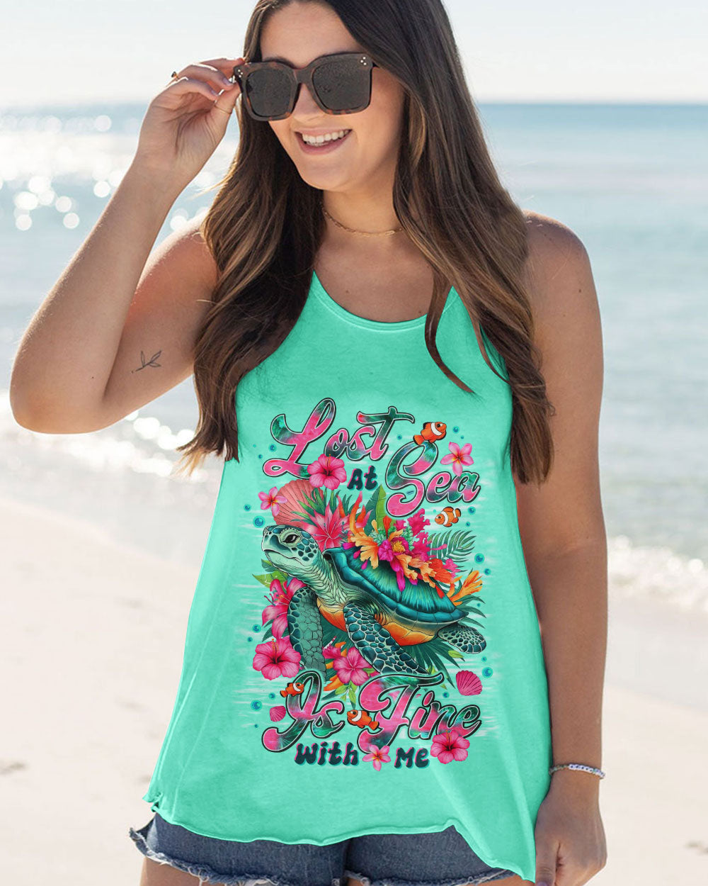 LOST AT SEA TURTLE ALL OVER PRINT - TLTR0909253