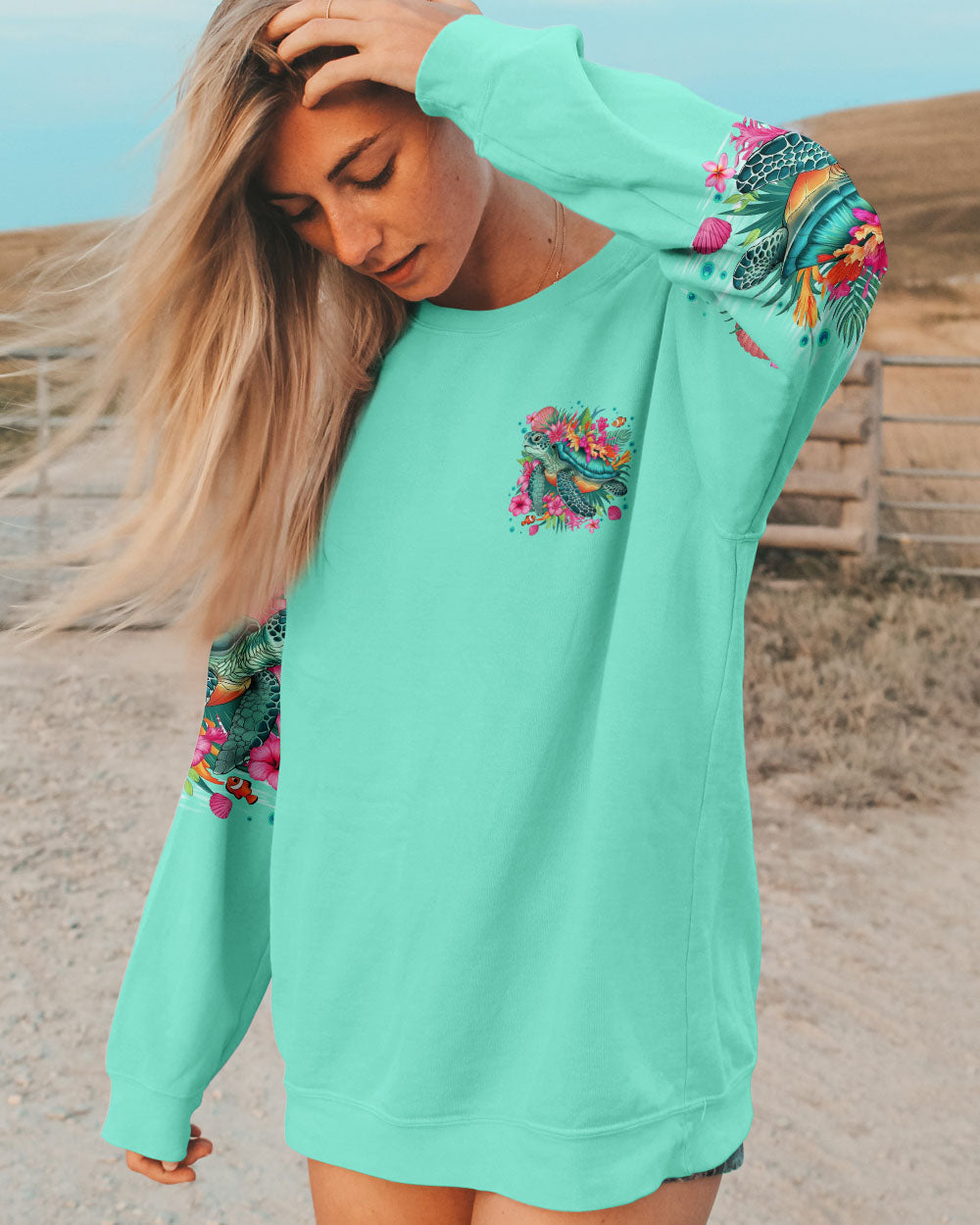 LOST AT SEA TURTLE ALL OVER PRINT - TLTR0909253