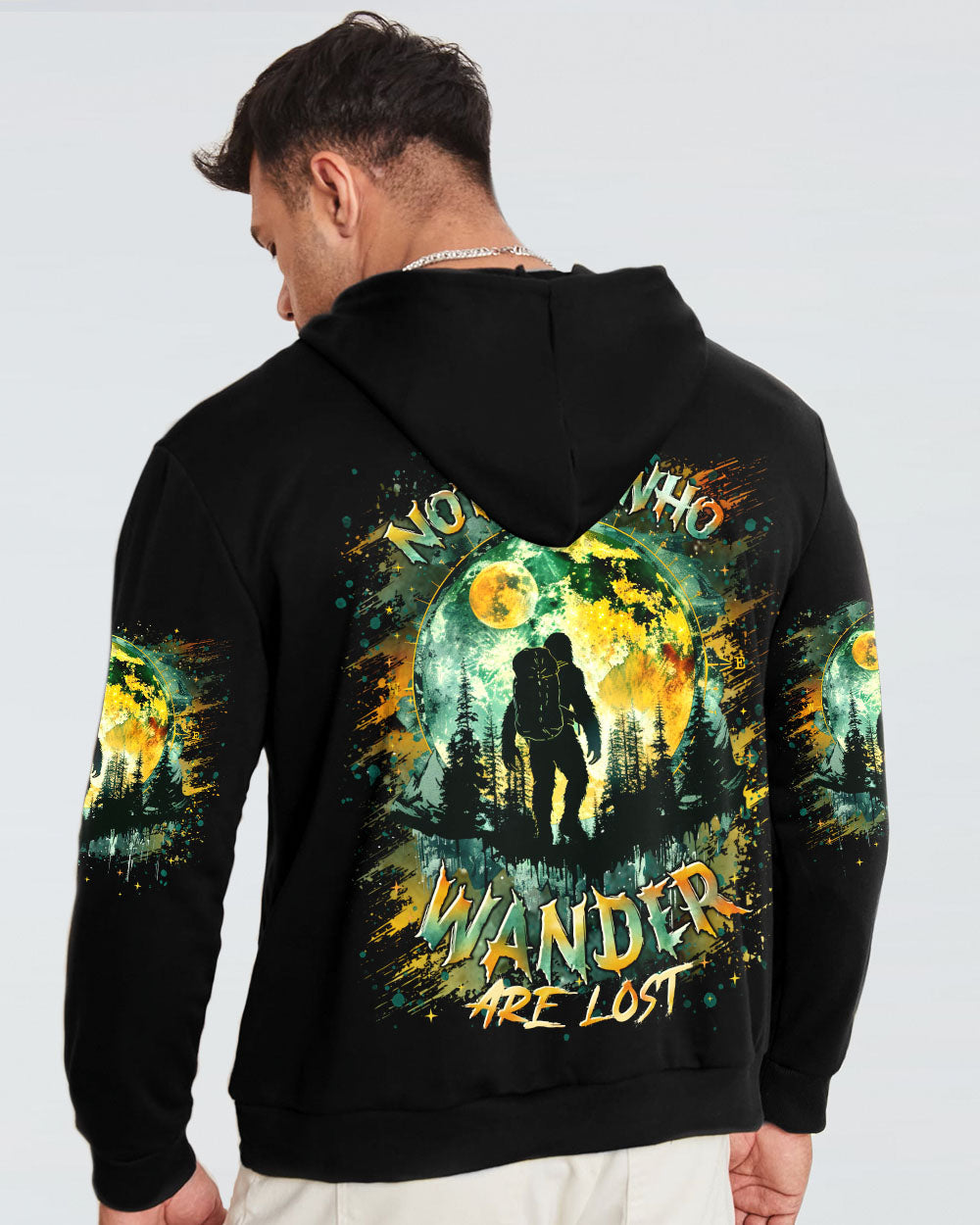 NOT ALL WHO WANDER ARE LOST  BIGFOOT ALL OVER PRINT - TLTR1002252