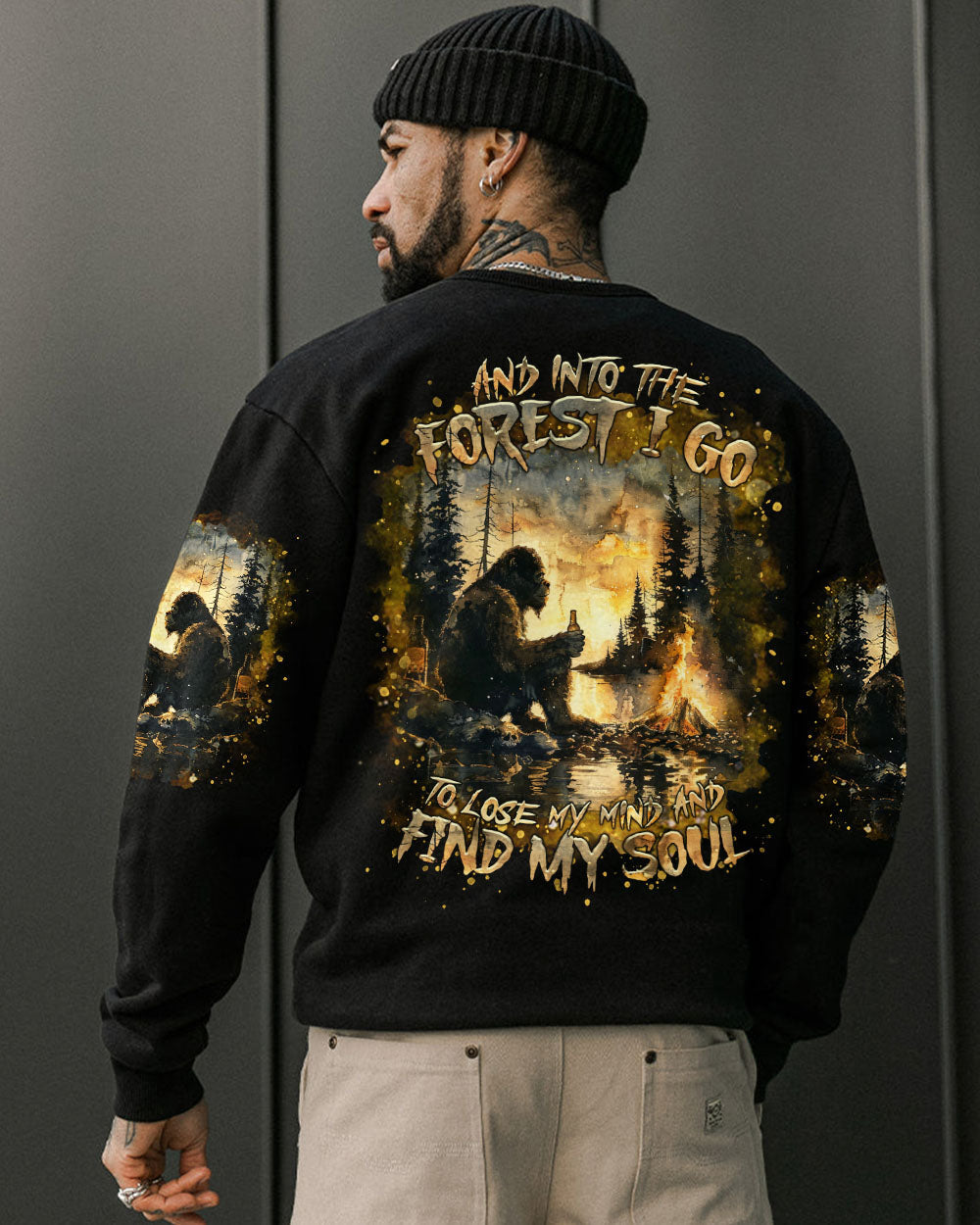 AND INTO THE FOREST I GO BIGFOOT ALL OVER PRINT   - TLTR1003252