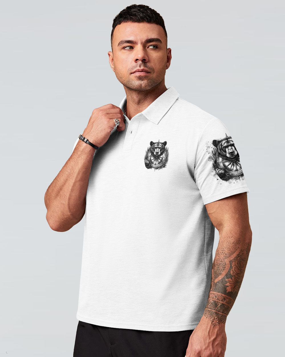 NOT ALL WHO WANDER ARE LOST BEAR COMPASS ALL OVER PRINT - TLTR1106252