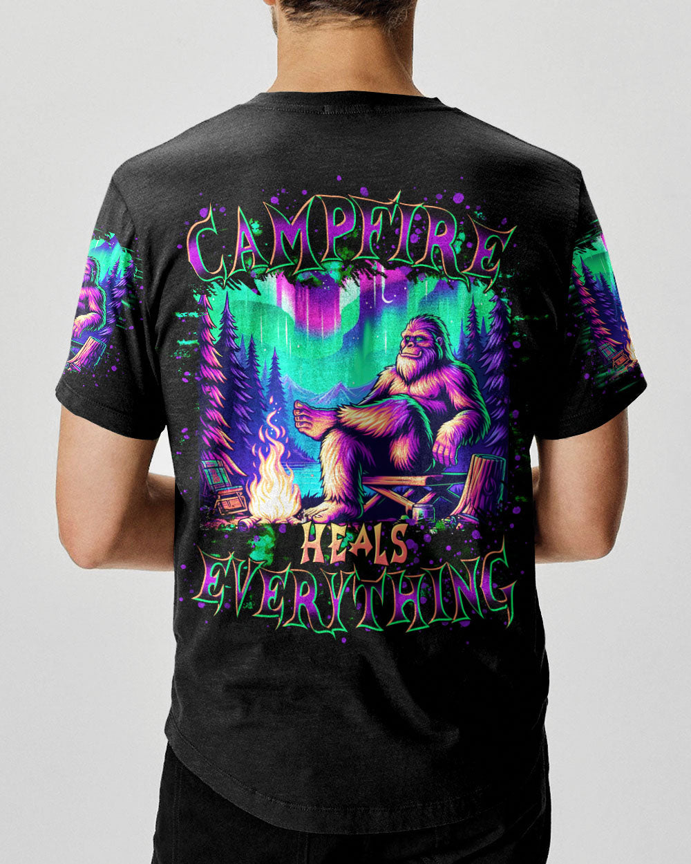 CAMPFIRE HEALS EVERYTHING BIGFOOT ALL OVER PRINT   - TLTR1112243