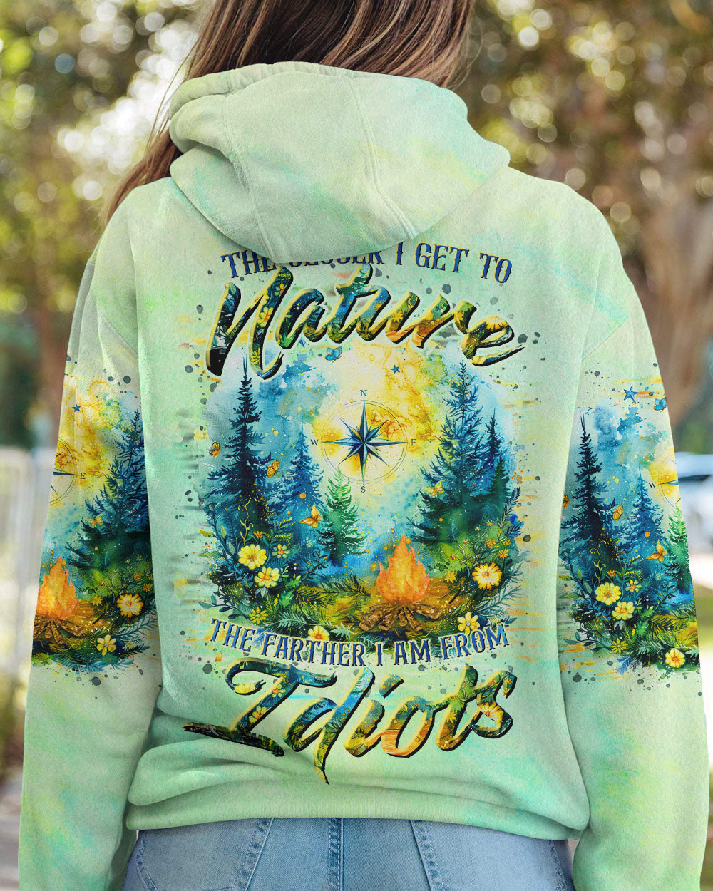 THE CLOSER I GET TO NATURE COMPASS ALL OVER PRINT - TLTR1208244