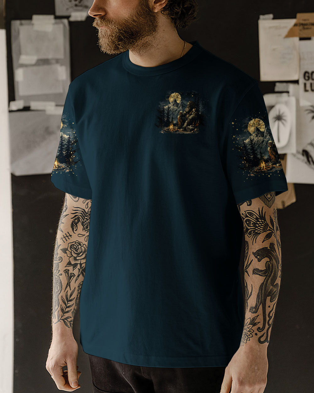 THE CLOSER I GET TO NATURE BIGFOOT ALL OVER PRINT - TLTR1212242
