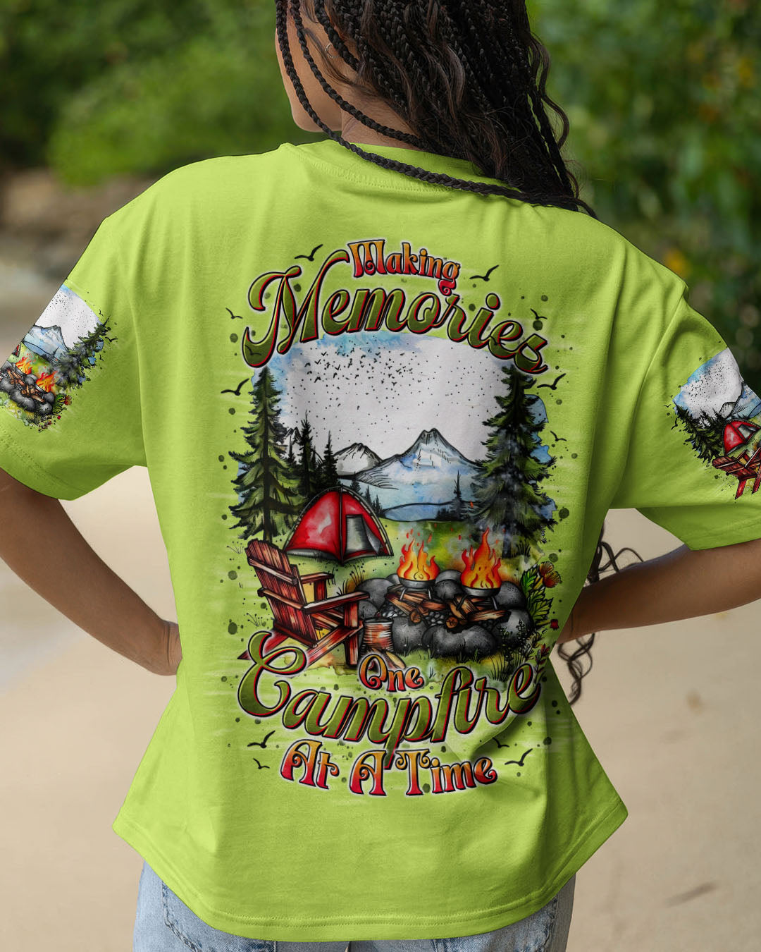 MAKING MEMORIES ONE CAMPFIRE AT A TIME ALL OVER PRINT - TLTR1408252