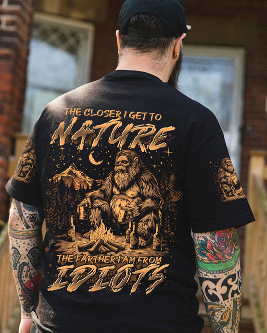 THE CLOSER I GET TO NATURE BIGFOOT CAMPFIRE ALL OVER PRINT - TLTR1508243
