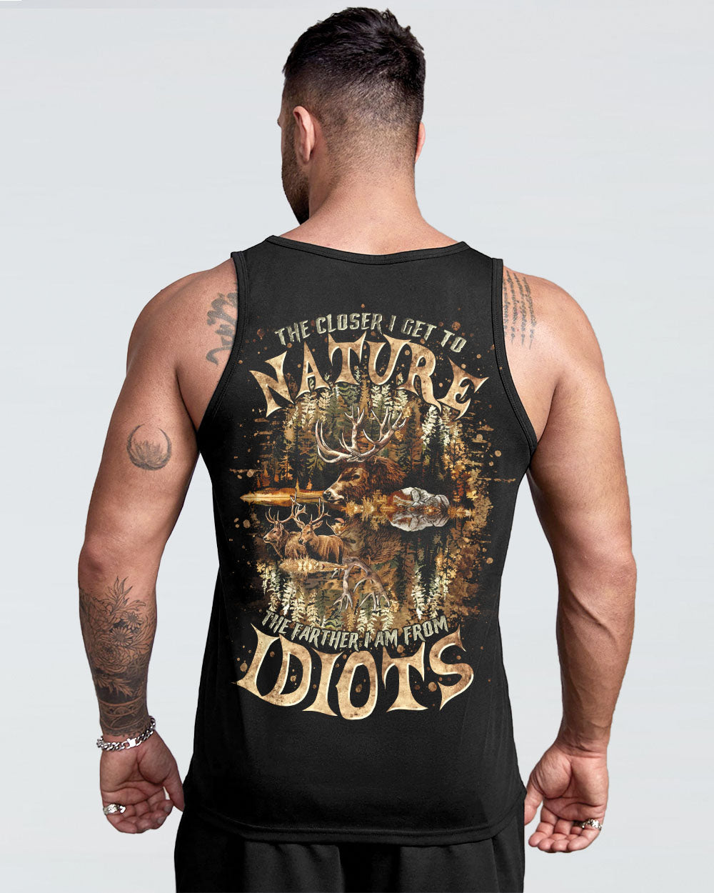 THE CLOSER I GET TO NATURE DEER HUNTING ALL OVER PRINT -  TLTR1511242