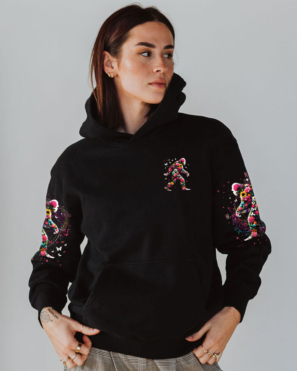 WANDER WOMAN FLORAL BIGFOOT ALL OVER PRINT  - TLTR1703254
