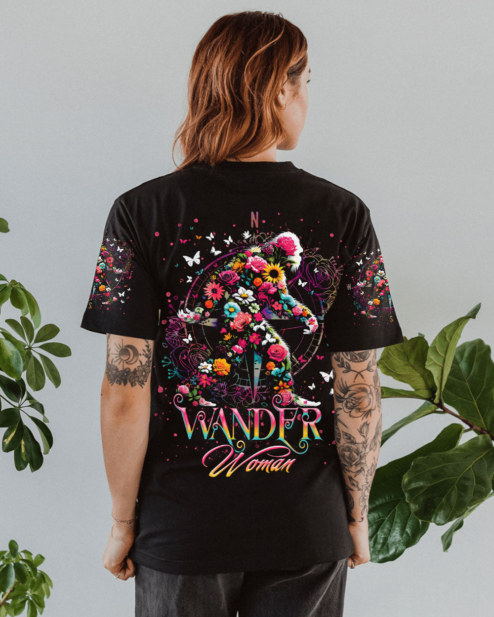 WANDER WOMAN FLORAL BIGFOOT ALL OVER PRINT  - TLTR1703254