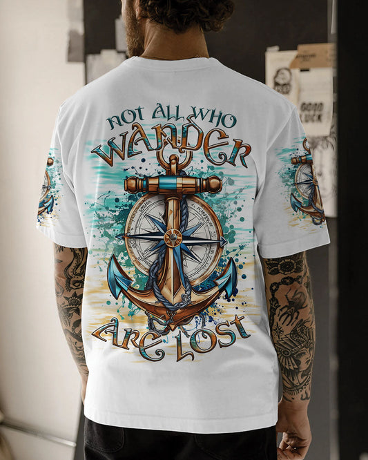 NOT ALL WHO WANDER ARE LOST ANCHOR COMPASS ALL OVER PRINT - TLTR1707243