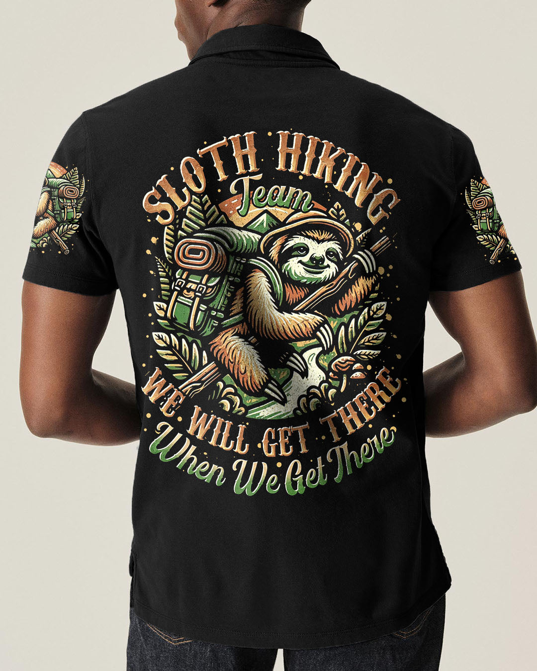 SLOTH HIKING TEAM ALL OVER PRINT - TLTR1809251