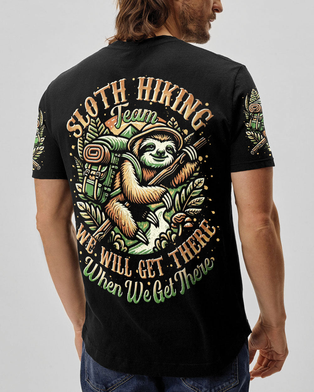 SLOTH HIKING TEAM ALL OVER PRINT - TLTR1809251