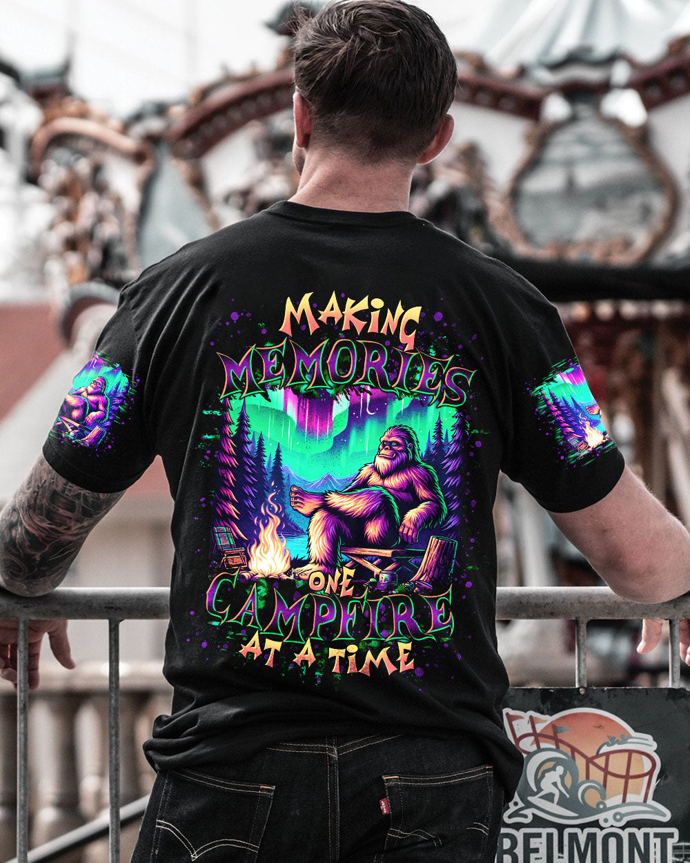  MAKING MEMORIES ONE CAMPFIRE AT A TIME BIGFOOT ALL OVER PRINT - TLTR2111244